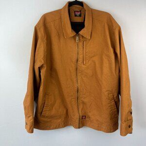 Wrangler Workwear Mens Canvas Zip Front Jacket Size XL (46-48) Barn Chore Coat